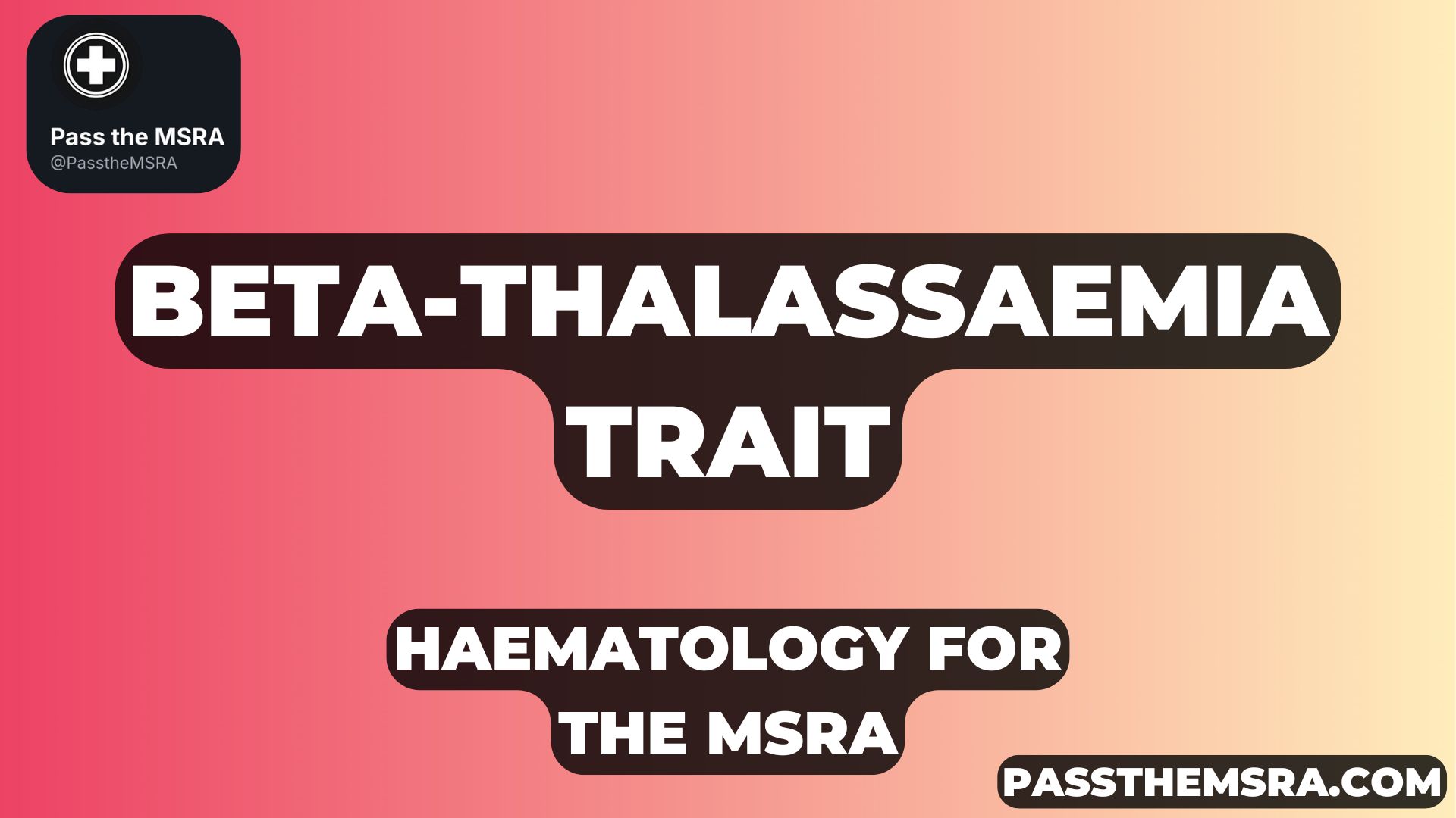 Beta-thalassaemia trait