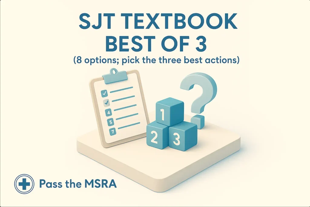 Msra Sjt Ranking Question Example Best of 3 Scenarios MSRA: How to Pick the Right Actions
